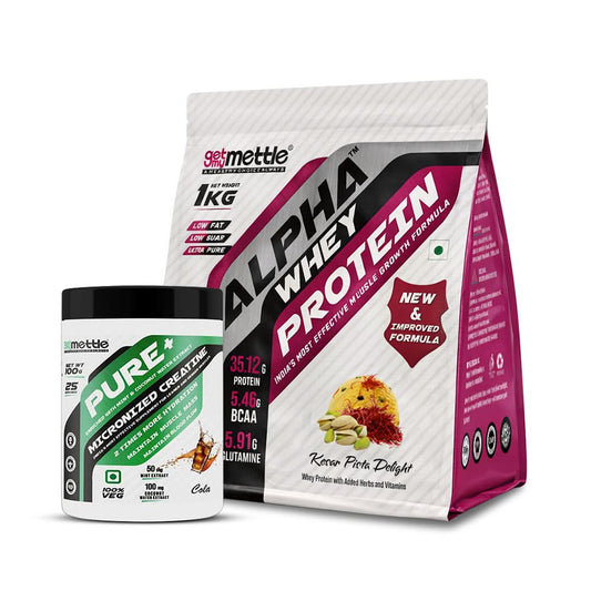 Alpha whey 1kg + Creatine 100gm (cola)