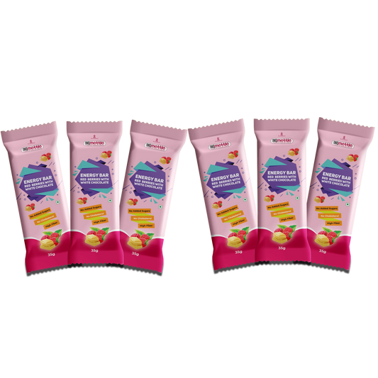 GetmyMettle Red Berries with White Chocolate Energy Bars