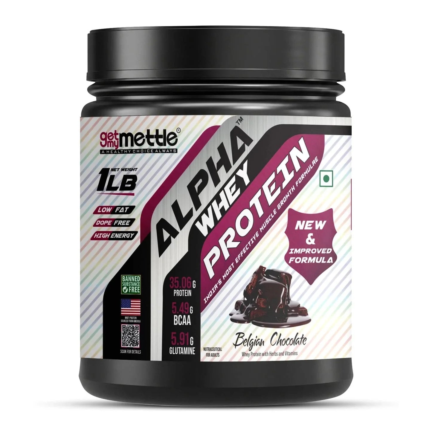 GetmyMettle Alpha Whey Protein 1Lb