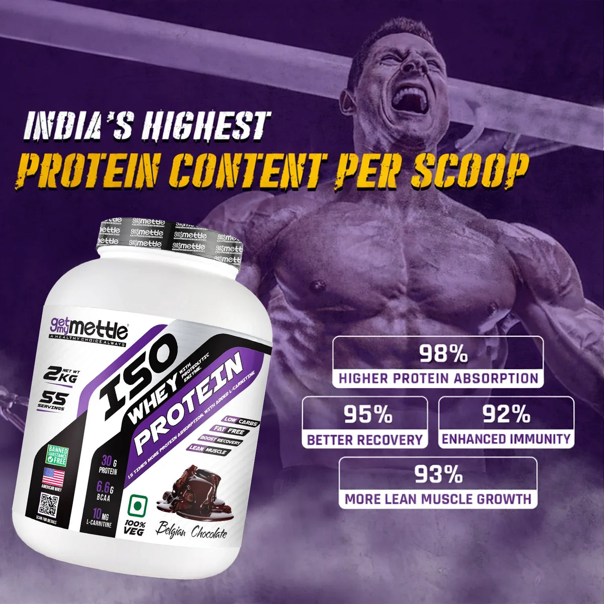 GetmyMettle ISO Whey Protein