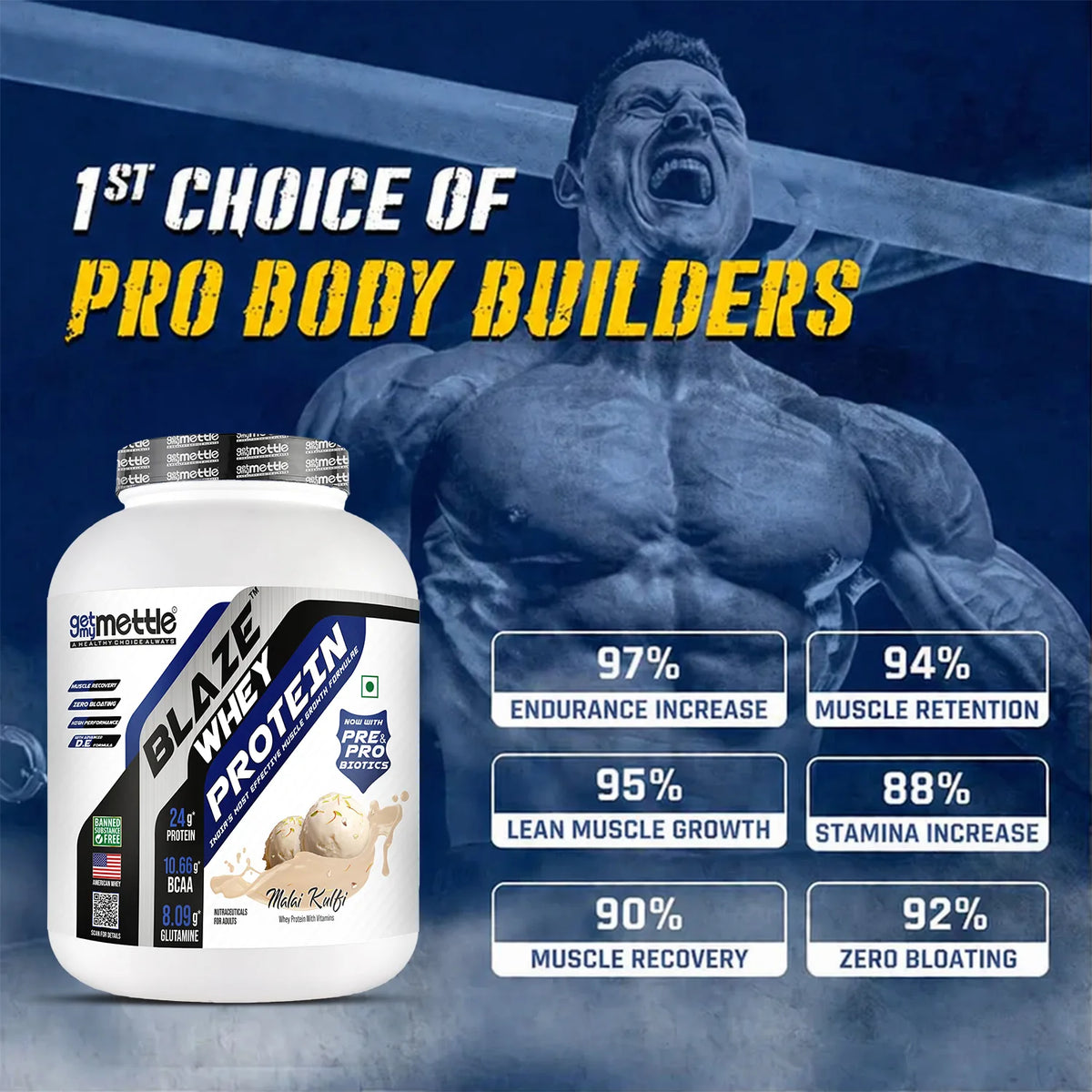 GetmyMettle Blaze Whey Protein