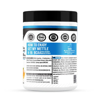 GetmyMettle K-16 BCAA with Coconut Water Extract