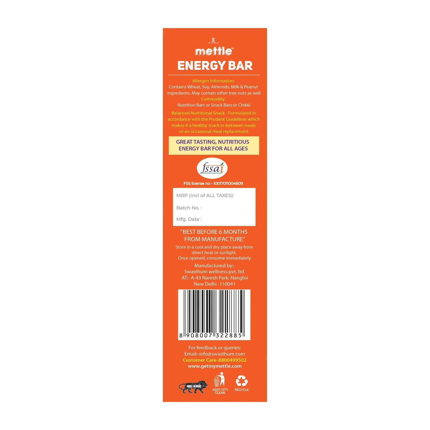 Getmymettle Energy Bar Pack of 5 ( 2xMocha+2xQuinoa+1xBanana)