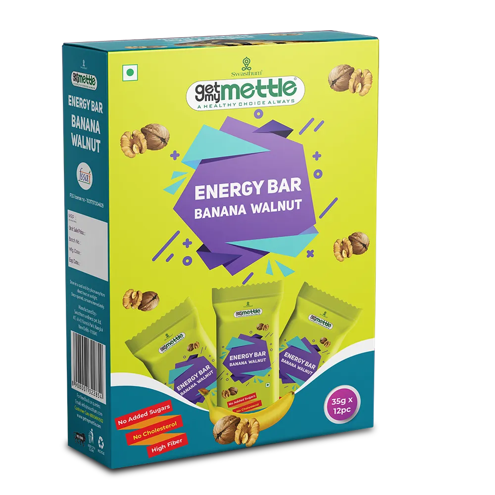 GetmyMettle Banana Walnut Energy Bars