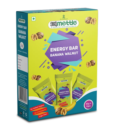 GetmyMettle Banana Walnut Energy Bars