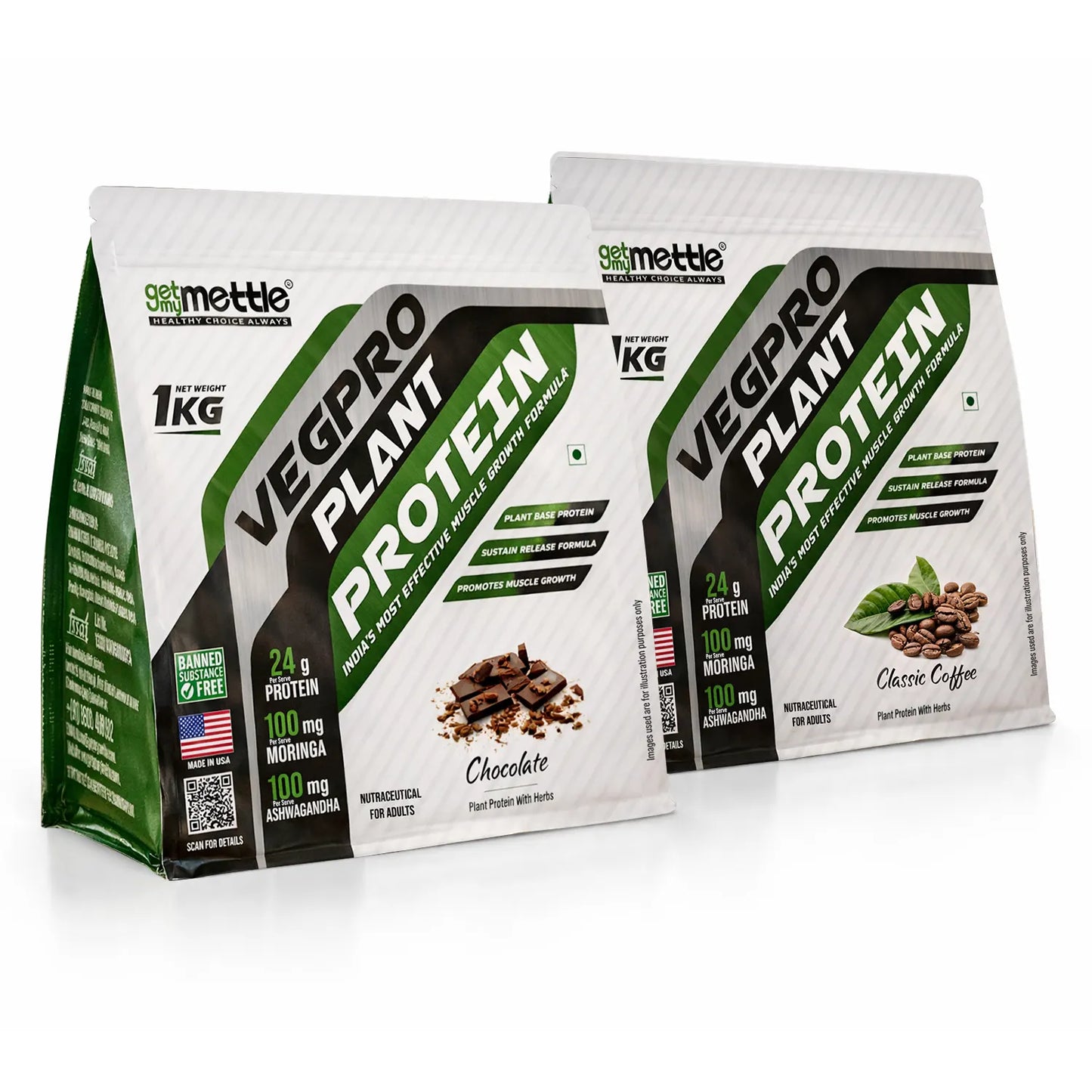 GetmyMettle Veg Pro | Plant Protein 24g