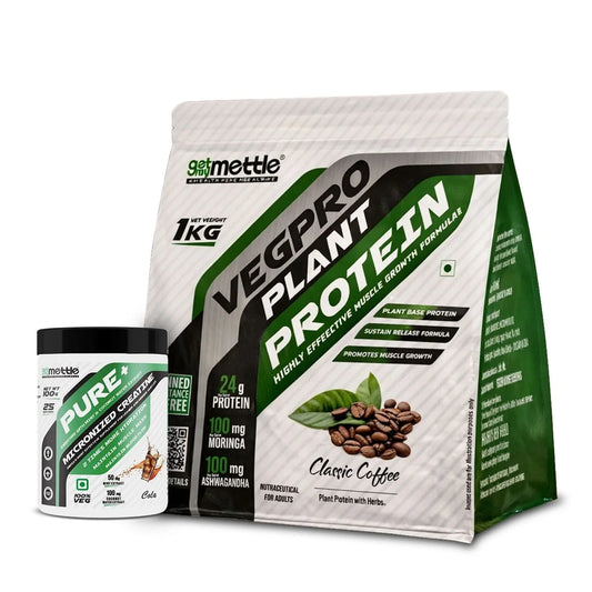 Veg pro 1kg + Creatine 100gm (cola)