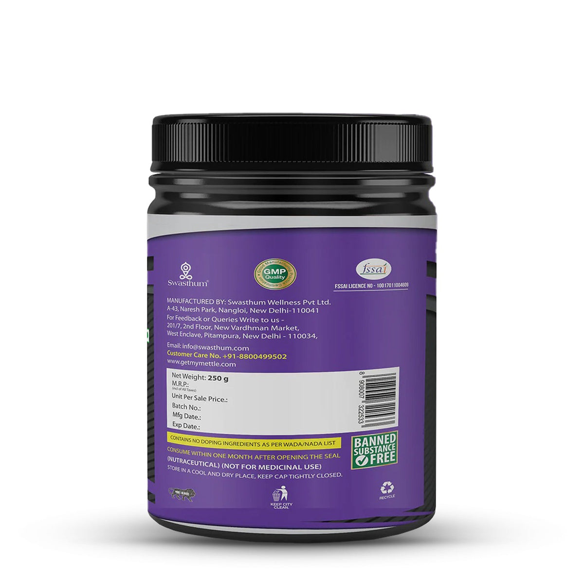 GetmyMettle Raw and Pure Creatine Monohydrate