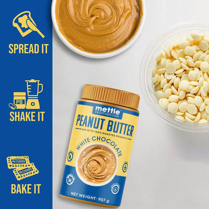 GetmyMettle Peanut Butter with white Chocolate.