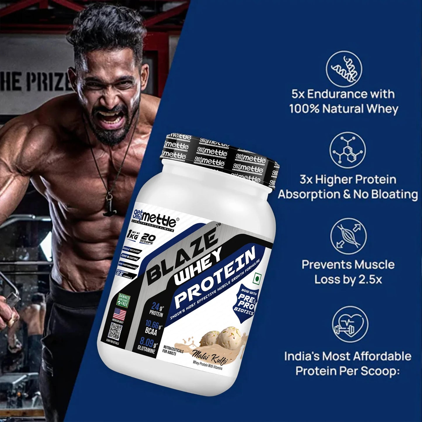 GetmyMettle Blaze Whey Protein