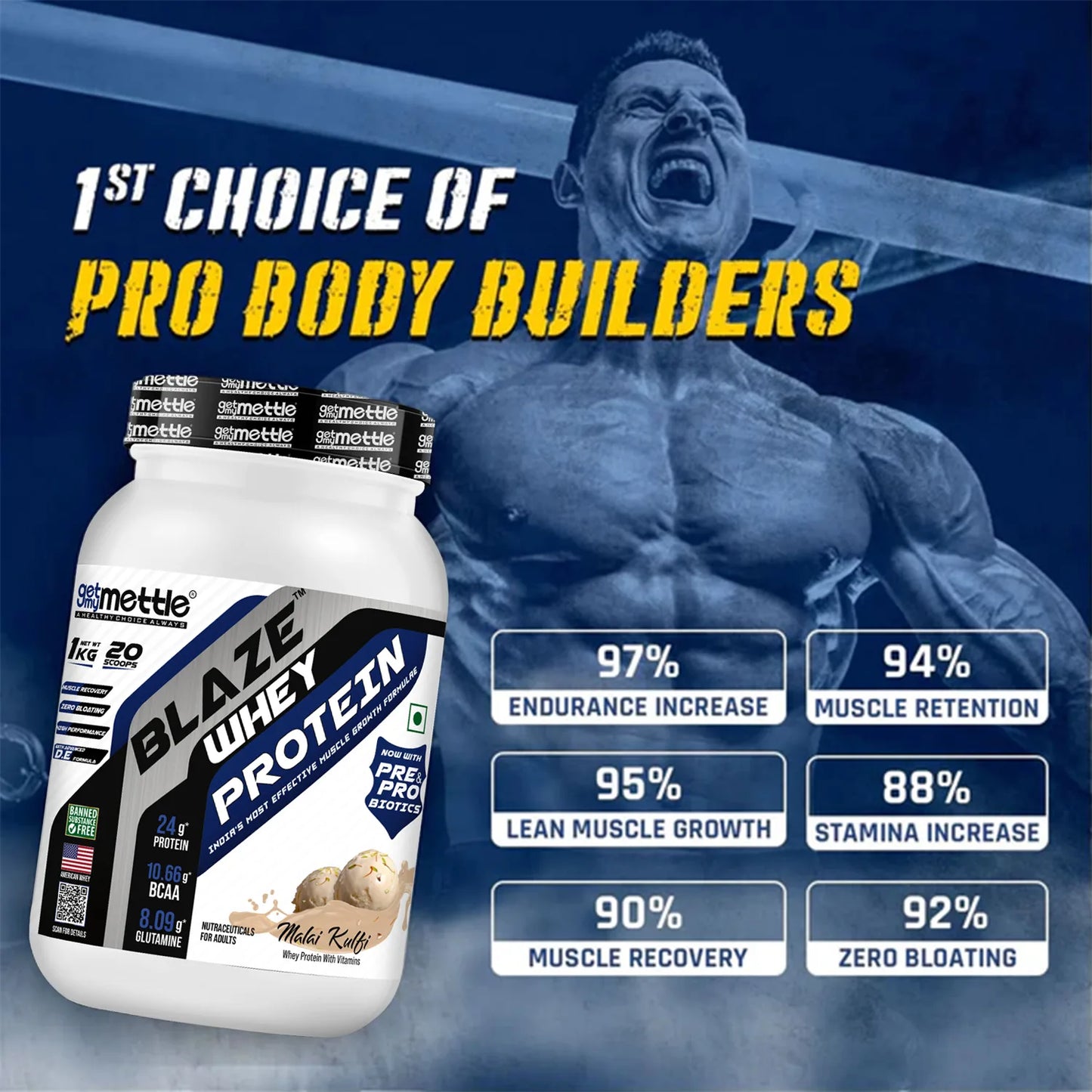 GetmyMettle Blaze Whey Protein