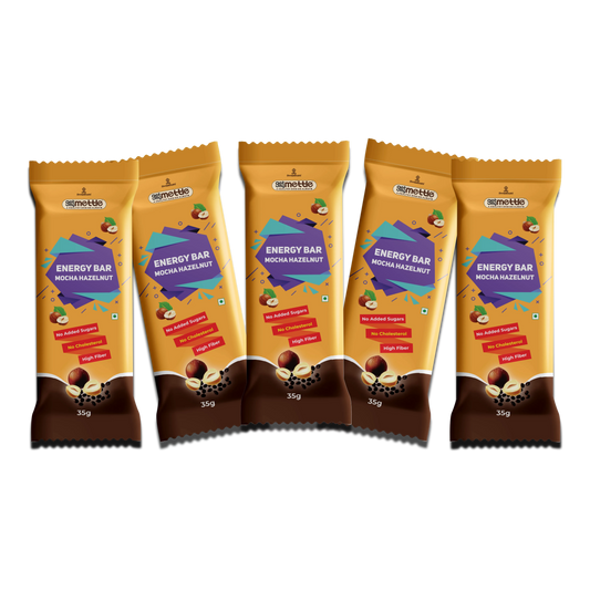GetmyMettle Mocha Hazelnut Energy Bar Pack of 5