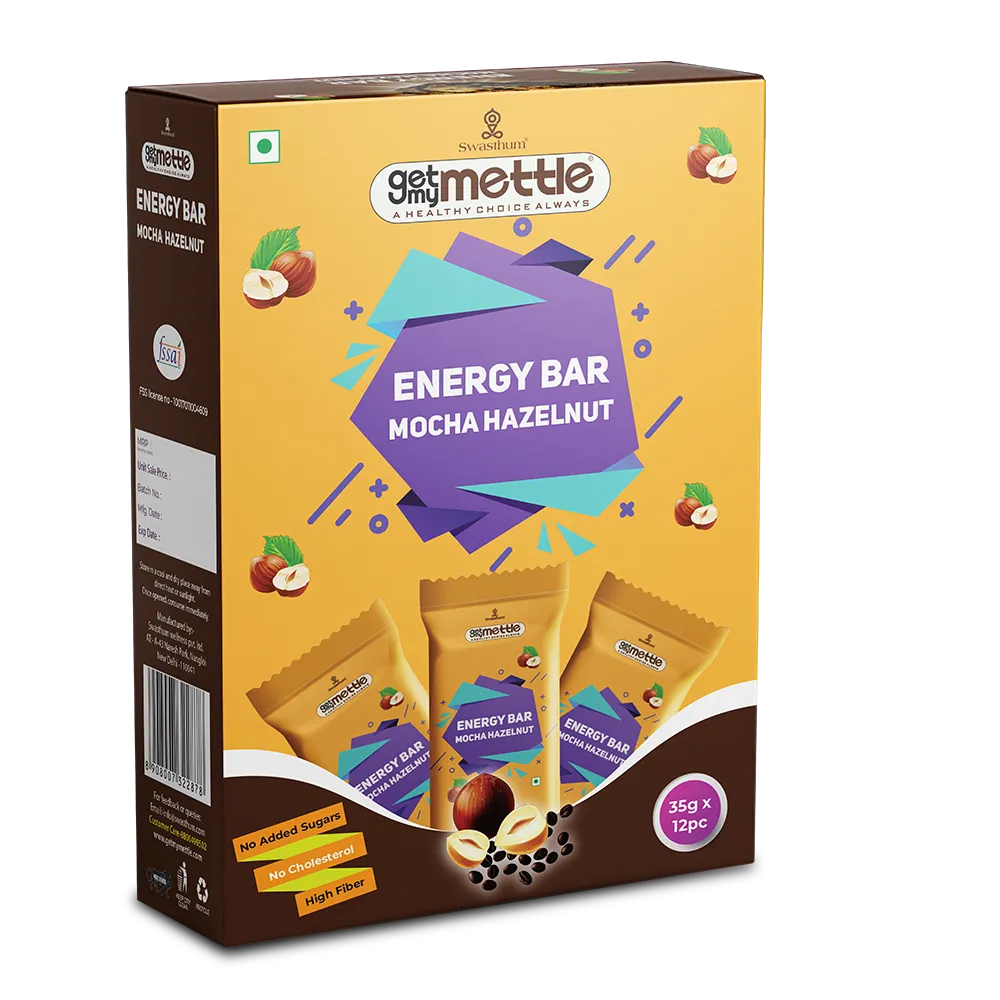 GetmyMettle Mocha Hazelnut Energy Bars