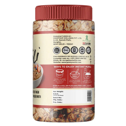 GetMyMettle Muesli Natural blend of high quality grains .