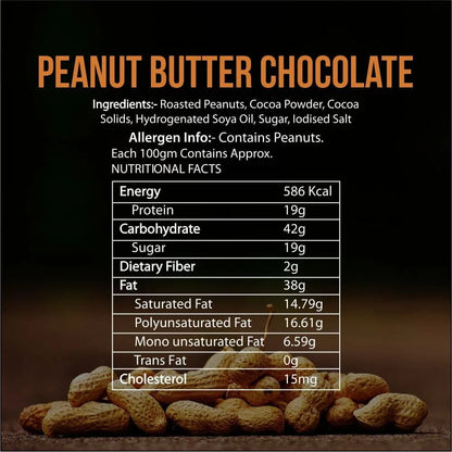 GetmyMettle Peanut Butter Dark Chocolate (Gluten Free / Non-GMO, Vegan)
