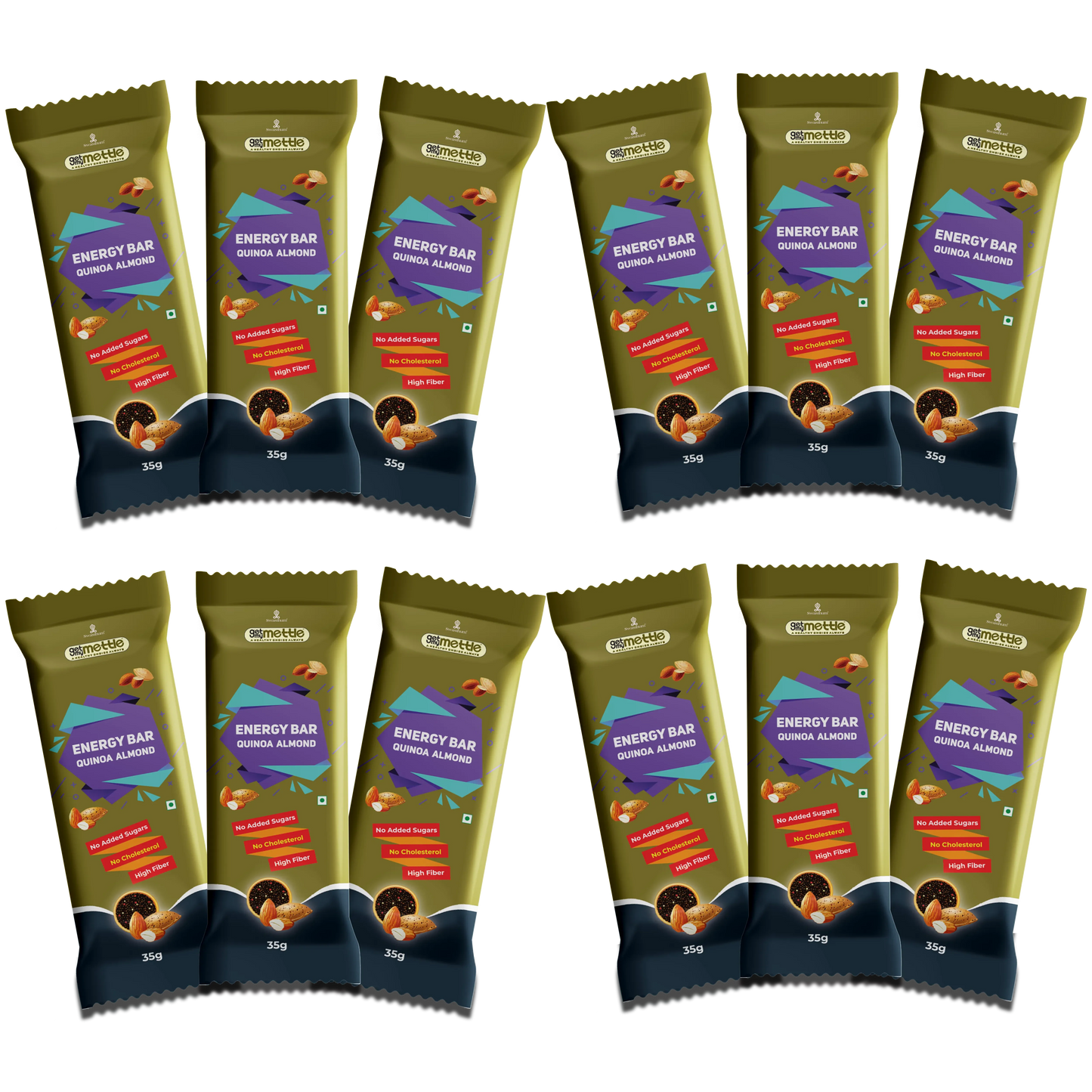 GetmyMettle Quinoa Almond Energy Bars