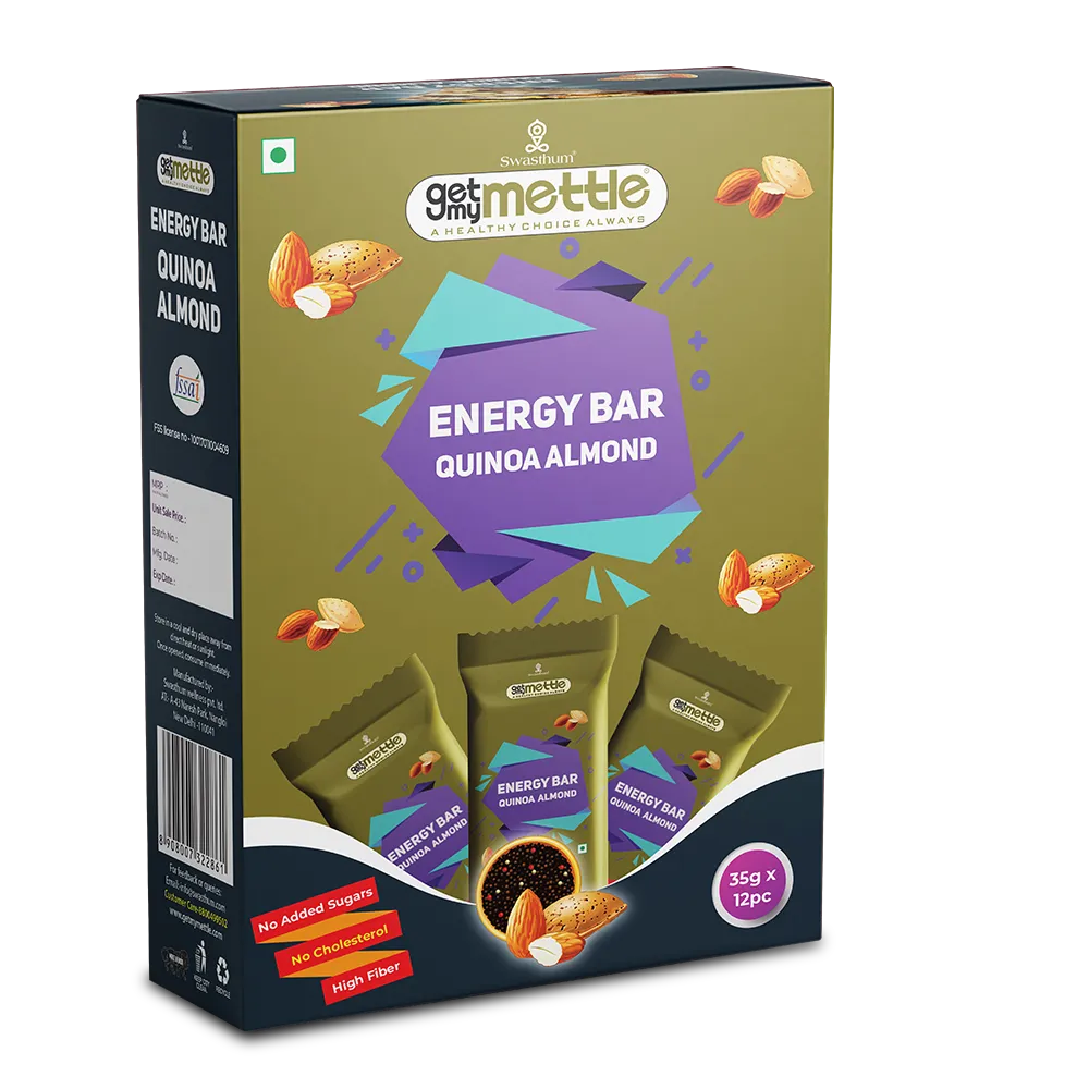 GetmyMettle Quinoa Almond Energy Bars