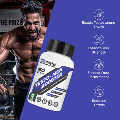 GetmyMettle Testo-Men Booster 1000 mg (60 Capsules)