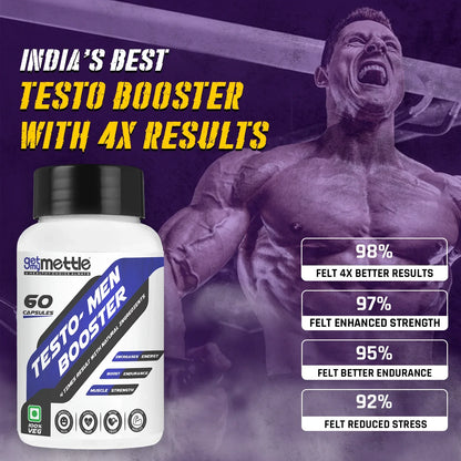 GetmyMettle Testo-Men Booster 1000 mg (60 Capsules)