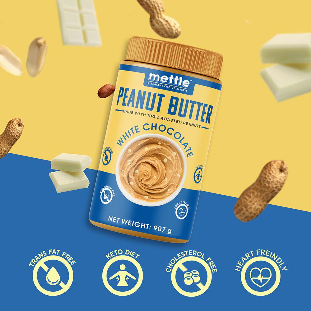GetmyMettle Peanut Butter with white Chocolate.