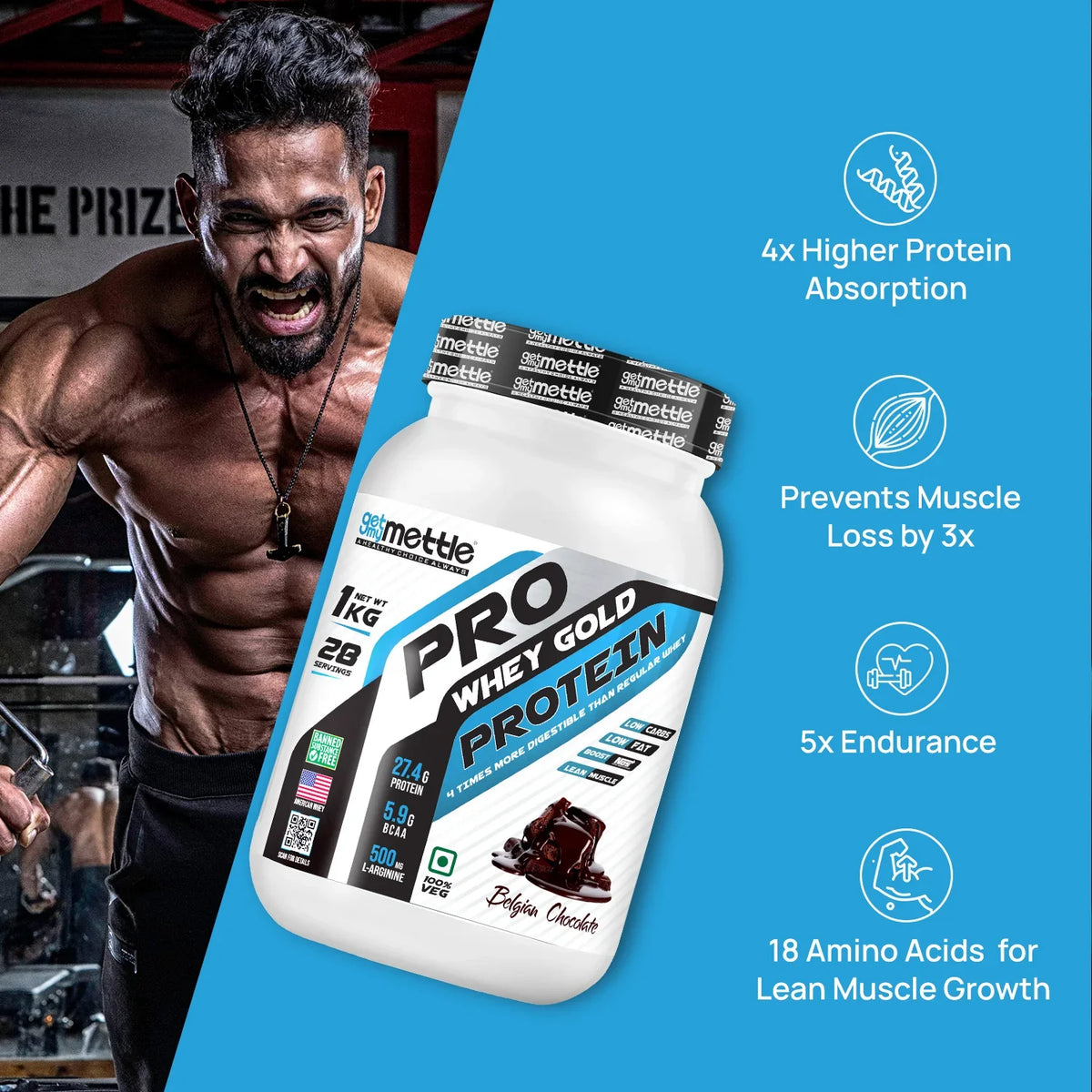 GetmyMettle Pro Whey Gold Protein