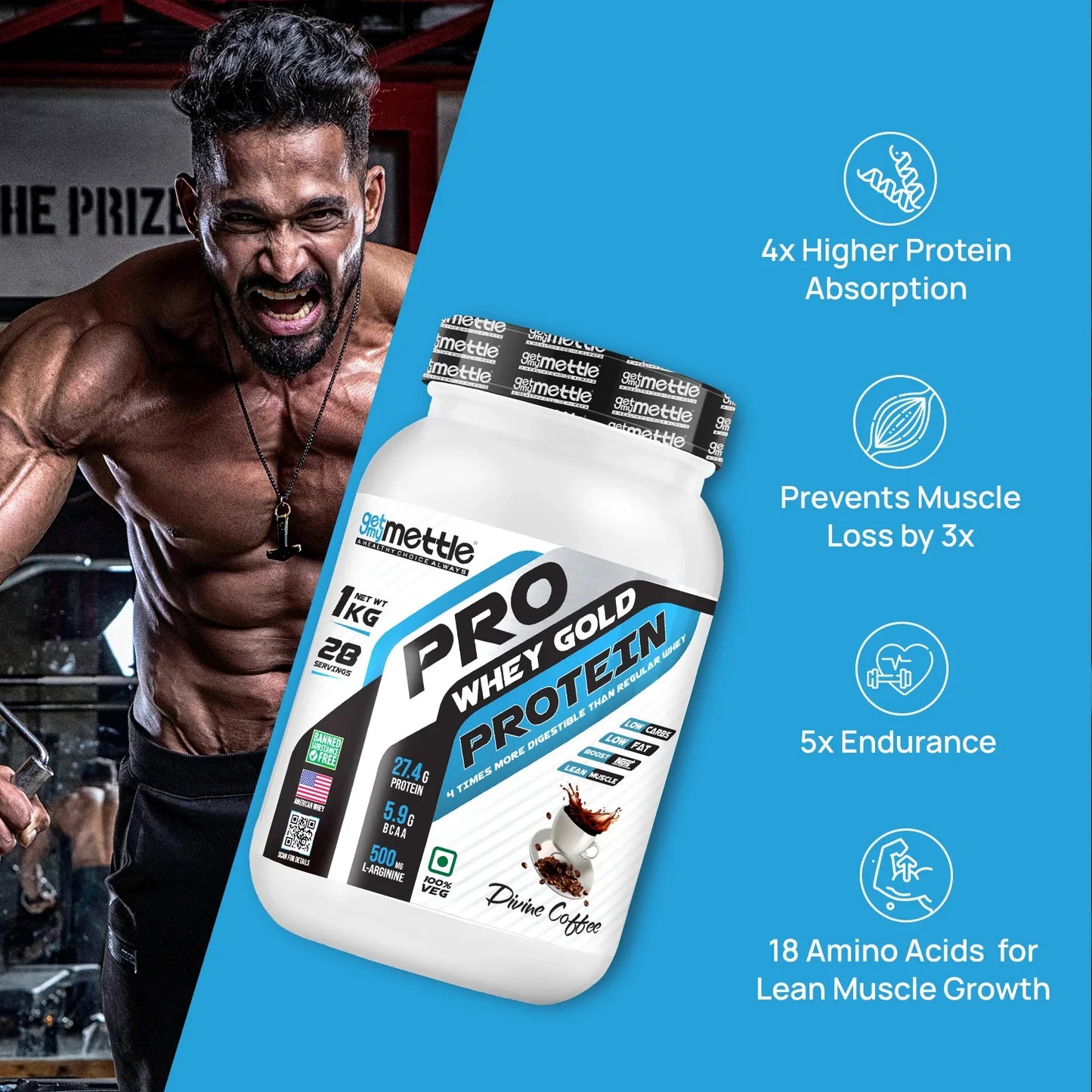 GetmyMettle Pro Whey Gold Protein