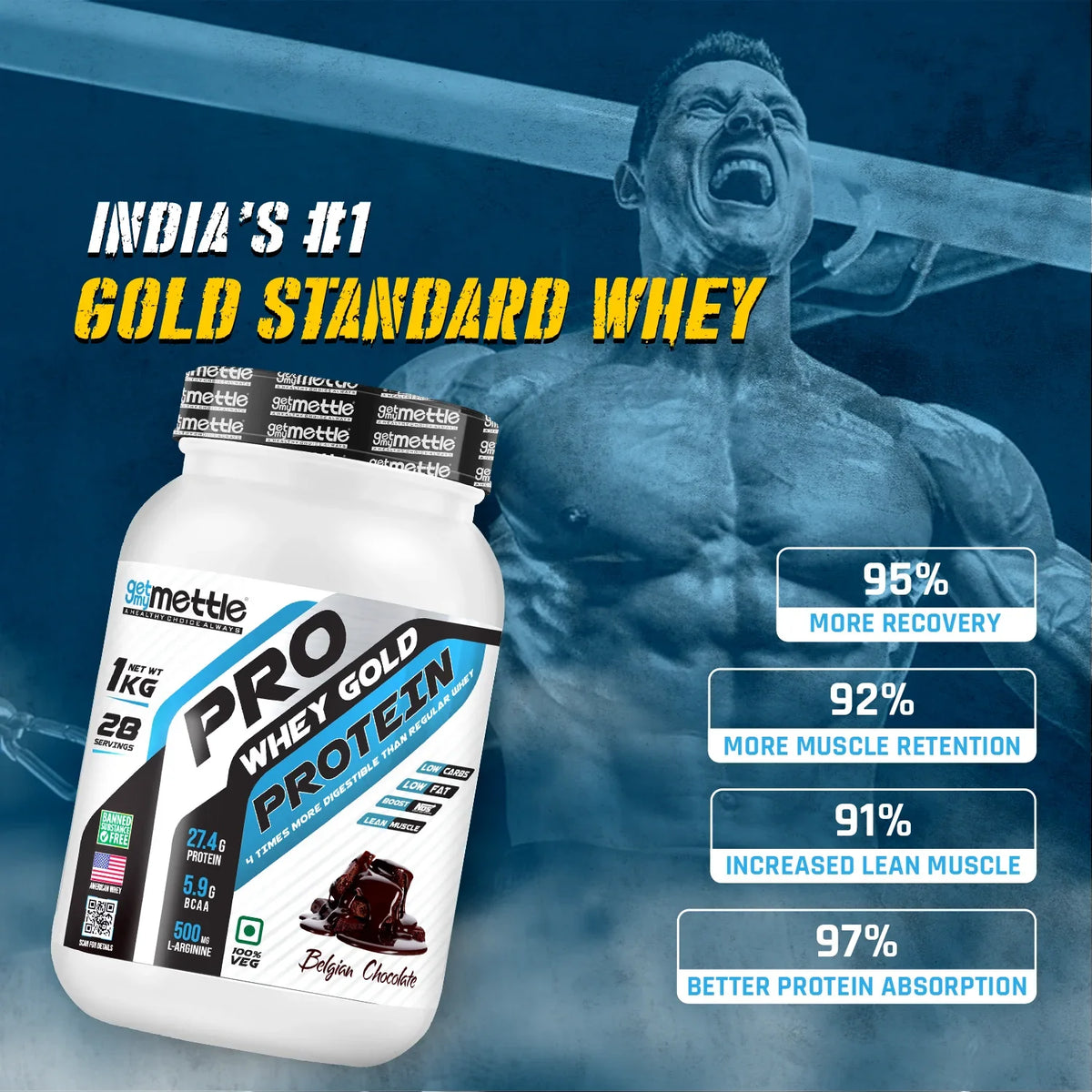 GetmyMettle Pro Whey Gold Protein