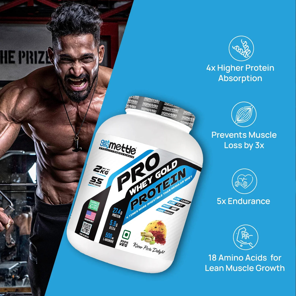 GetmyMettle Pro Whey Gold Protein