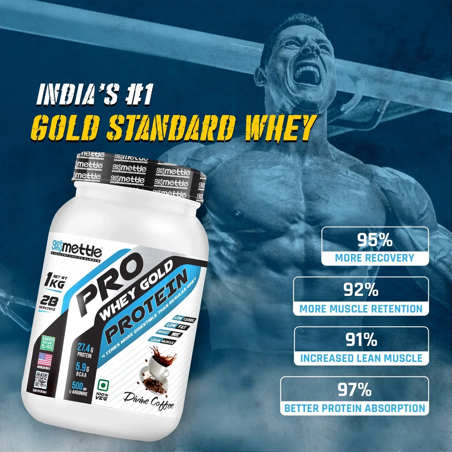 GetmyMettle Pro Whey Gold Protein