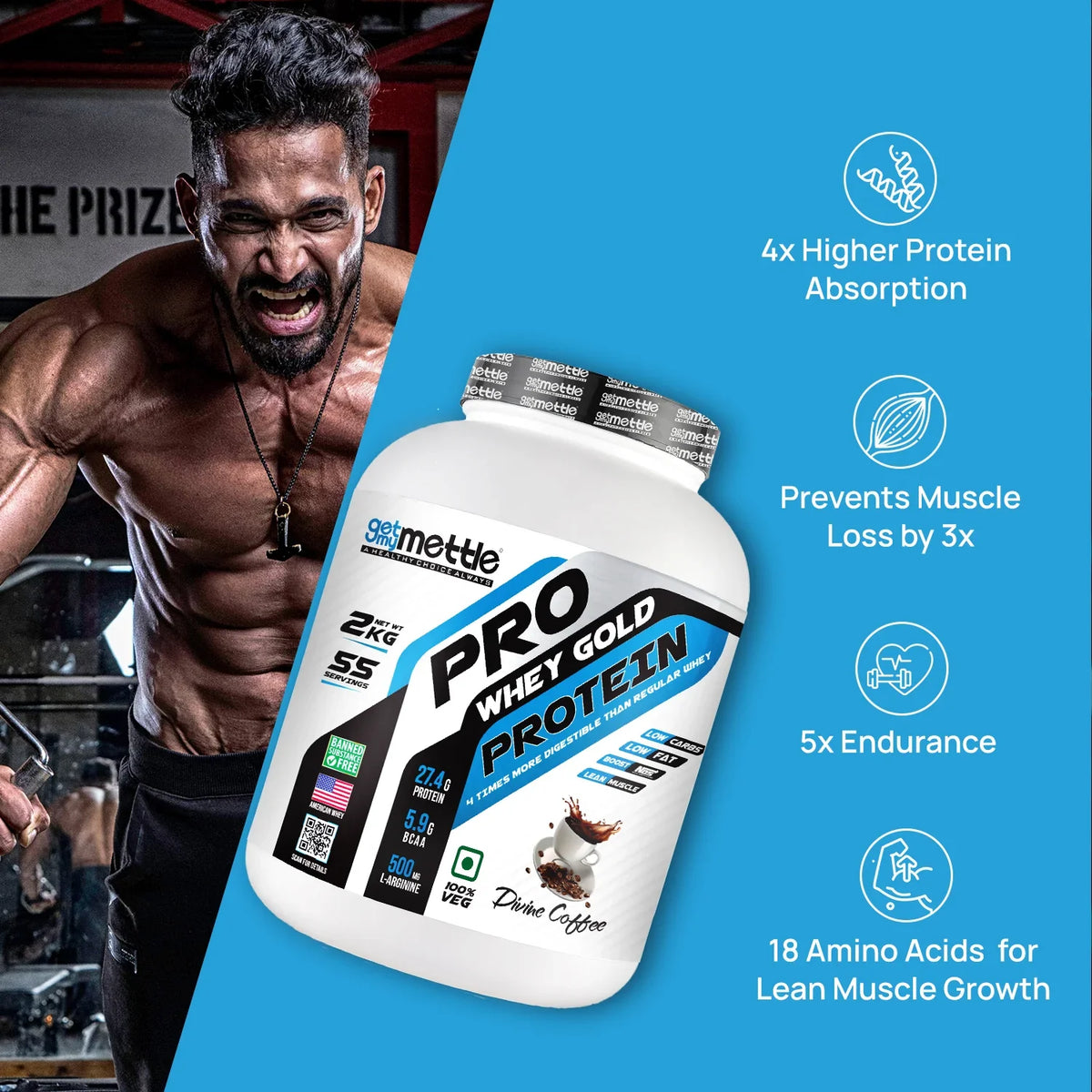 GetmyMettle Pro Whey Gold Protein