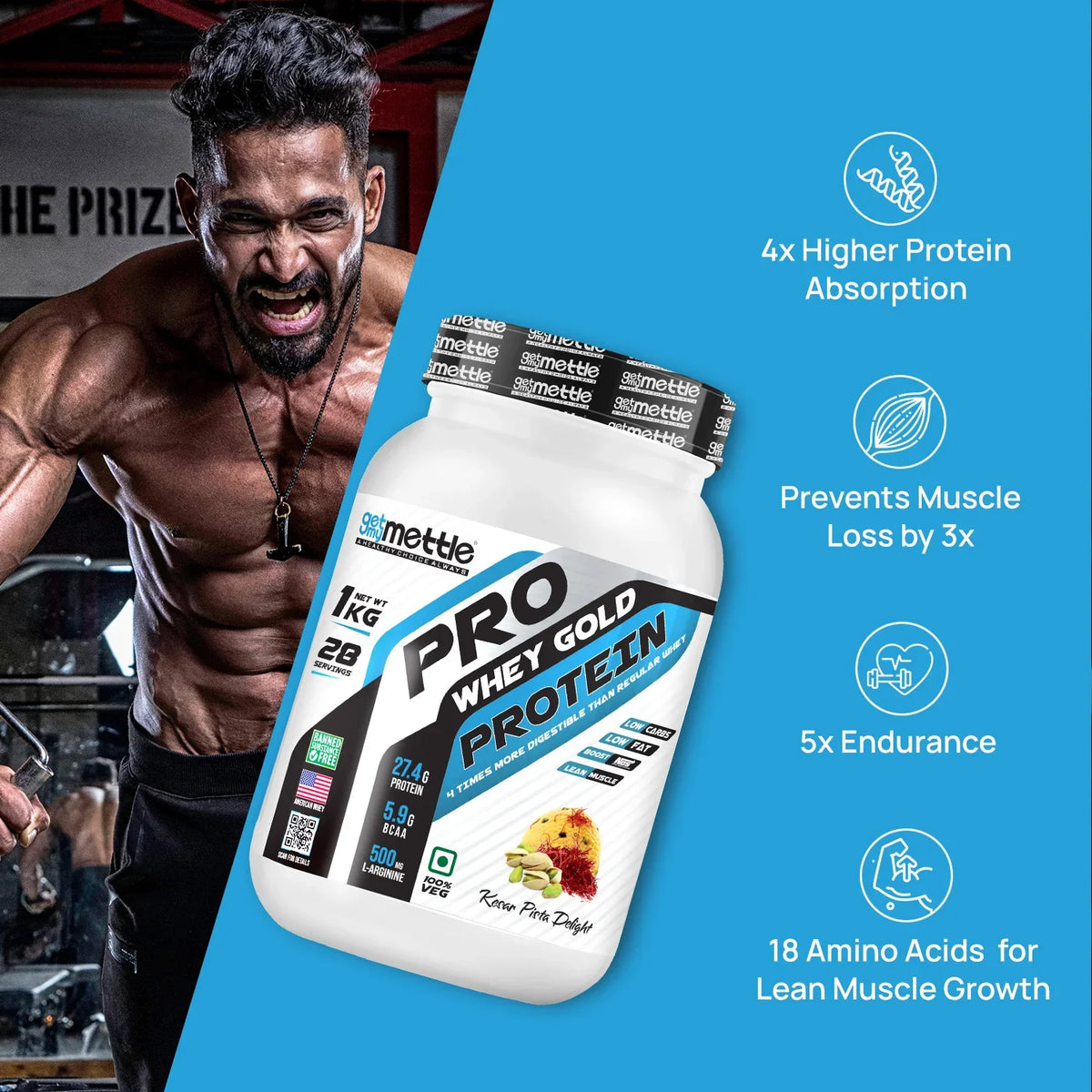 GetmyMettle Pro Whey Gold Protein